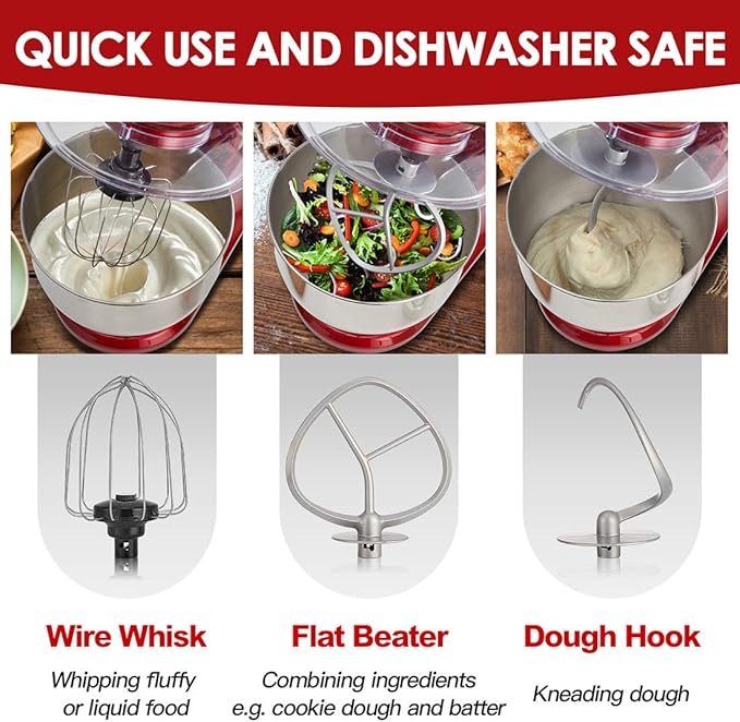 Stand Mixer (5.5-QT, Red)