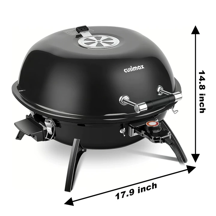 Cusimax 1600W Electric Table Grill with Lid(FR)