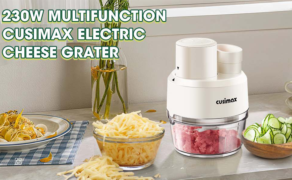 Cusimax Electric Salad Shooter, 230w 2-Speed Control