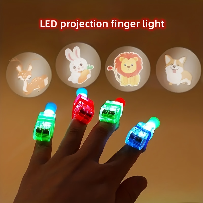 LED Cartoon Finger Projection Light