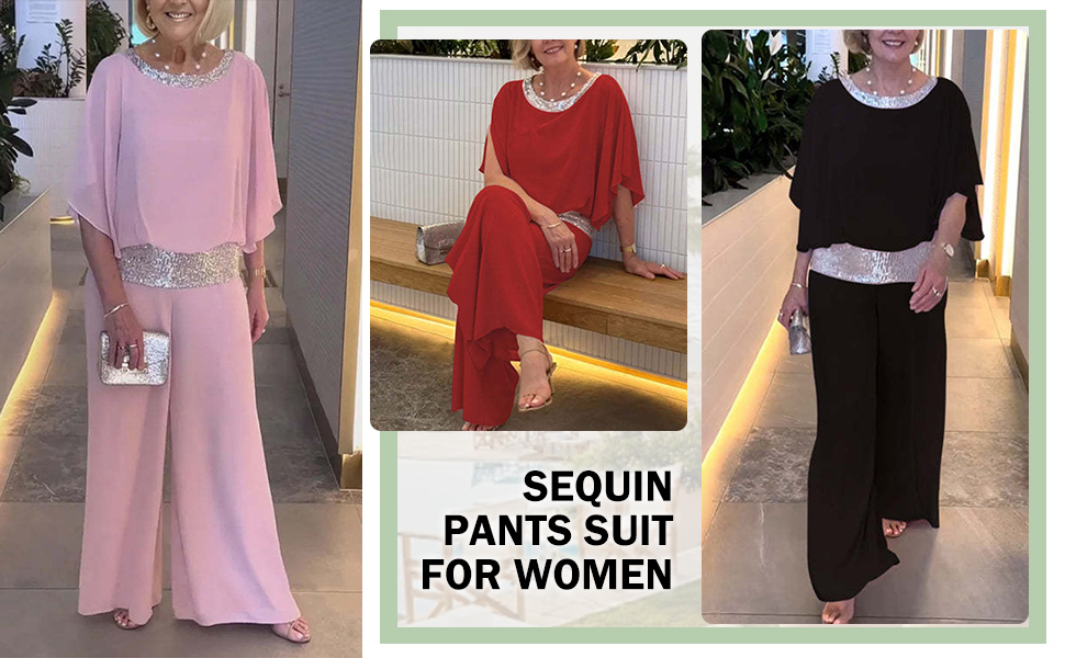 Sequins pansuit for women