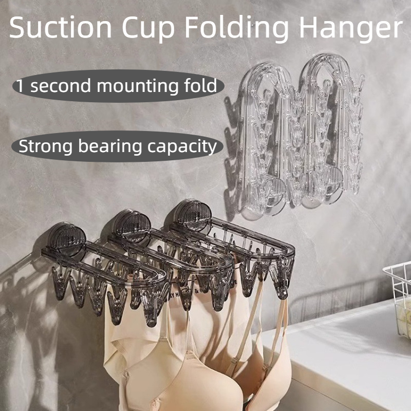 Multifunctional Folding Wall Mounted Suction Cup Hanger