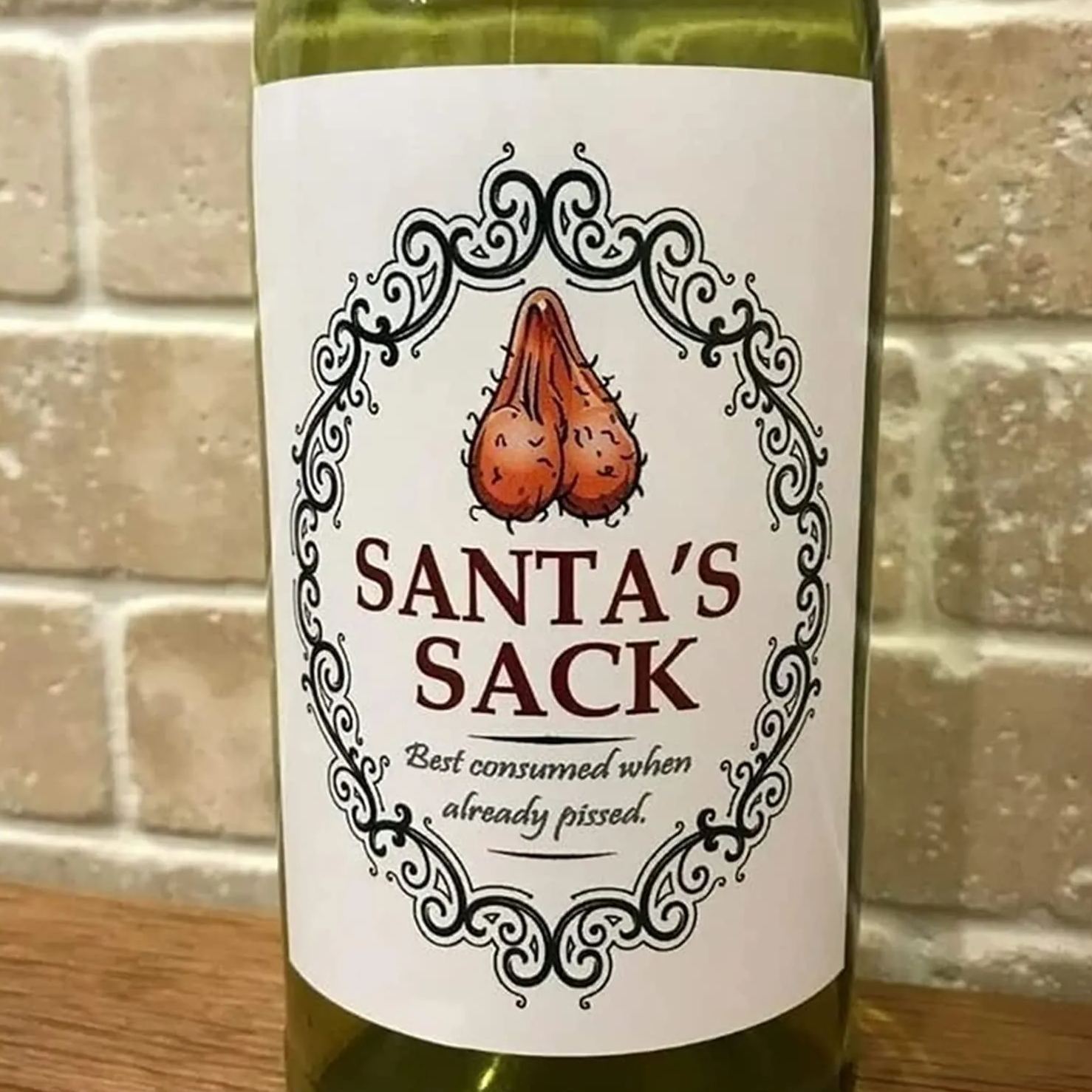 🎄🍷Christmas Funny Novelty Bottle Labels（Set of 5）