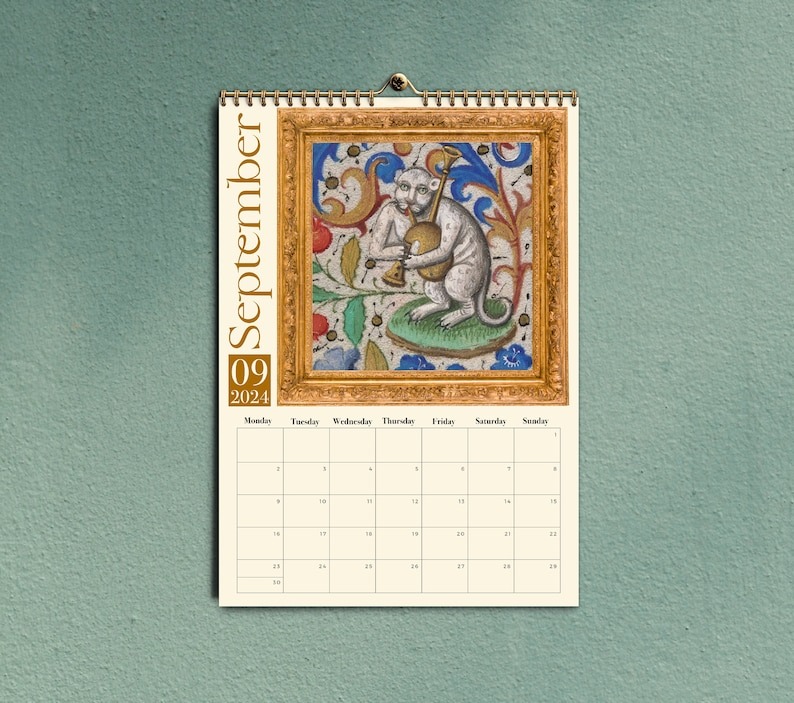 🐈WEIRD MEDIEVAL CATS CALENDAR 2024