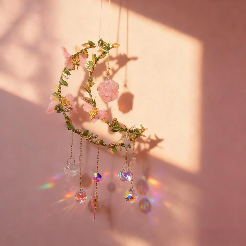 Handcrafted Moon Suncatcher