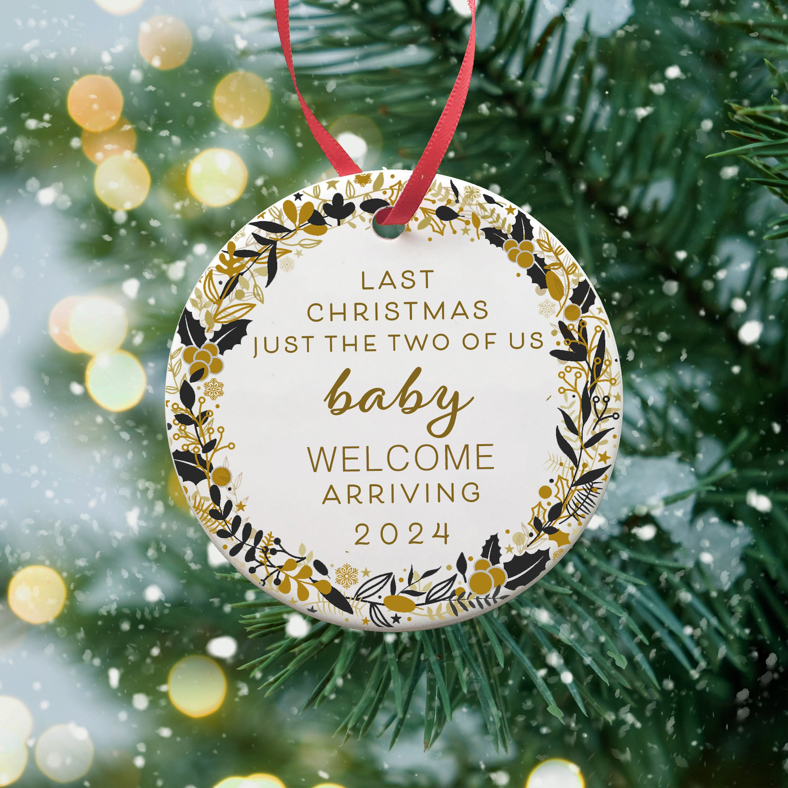 ✨🎄Welcome Arriving 2024- Christmas Tree Ornament