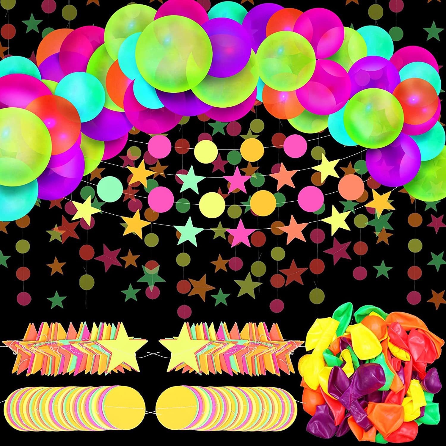 ✨Neon Balloon Party Decorations