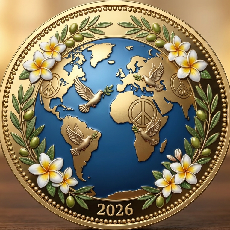 🕊2026“Journey of Peace Mission”Commemorative Coin