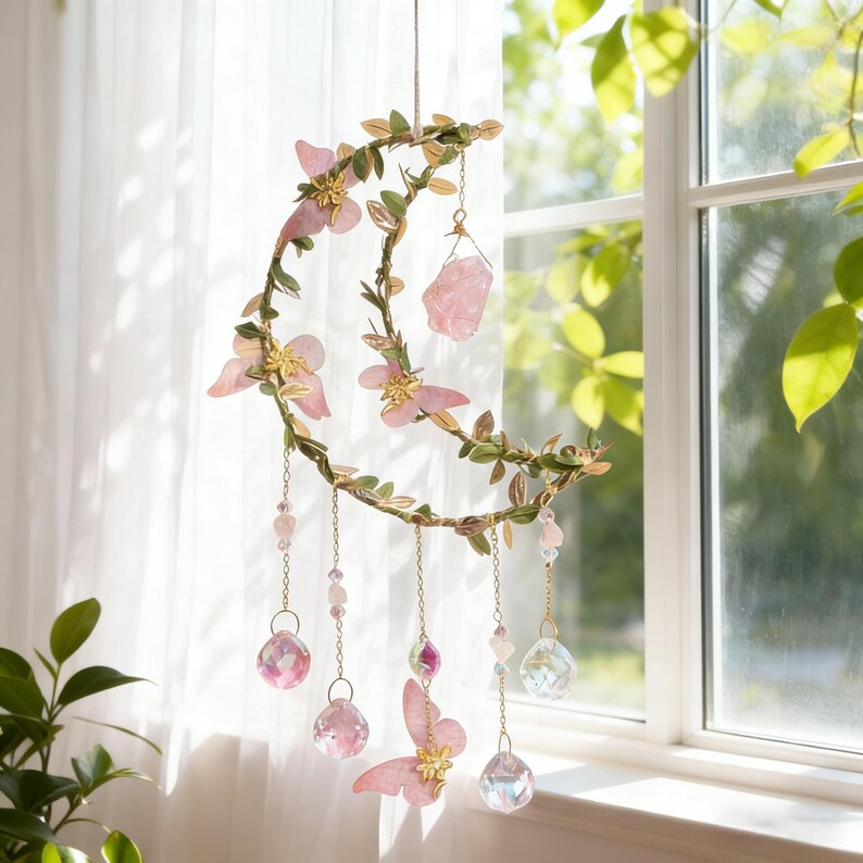Handcrafted Moon Suncatcher