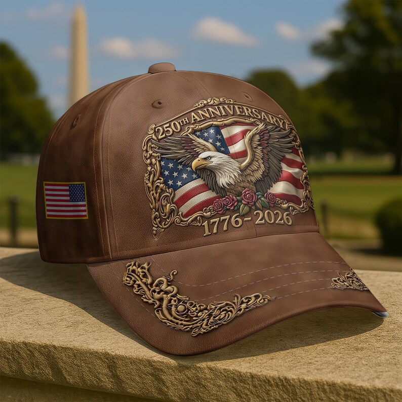 250th Anniversary USA – Patriotic All Over Printed Cap