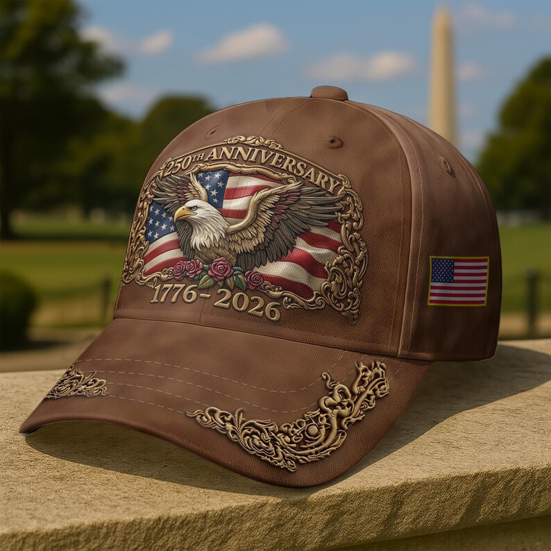 250th Anniversary USA – Patriotic All Over Printed Cap