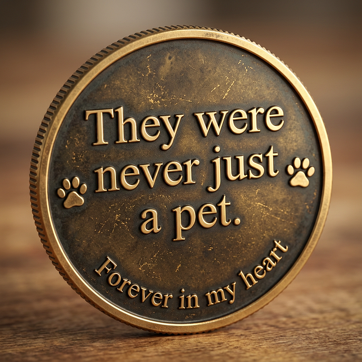 🐾Dog Memorial Keepsake Coin – “They Were Never Just a Pet”❤