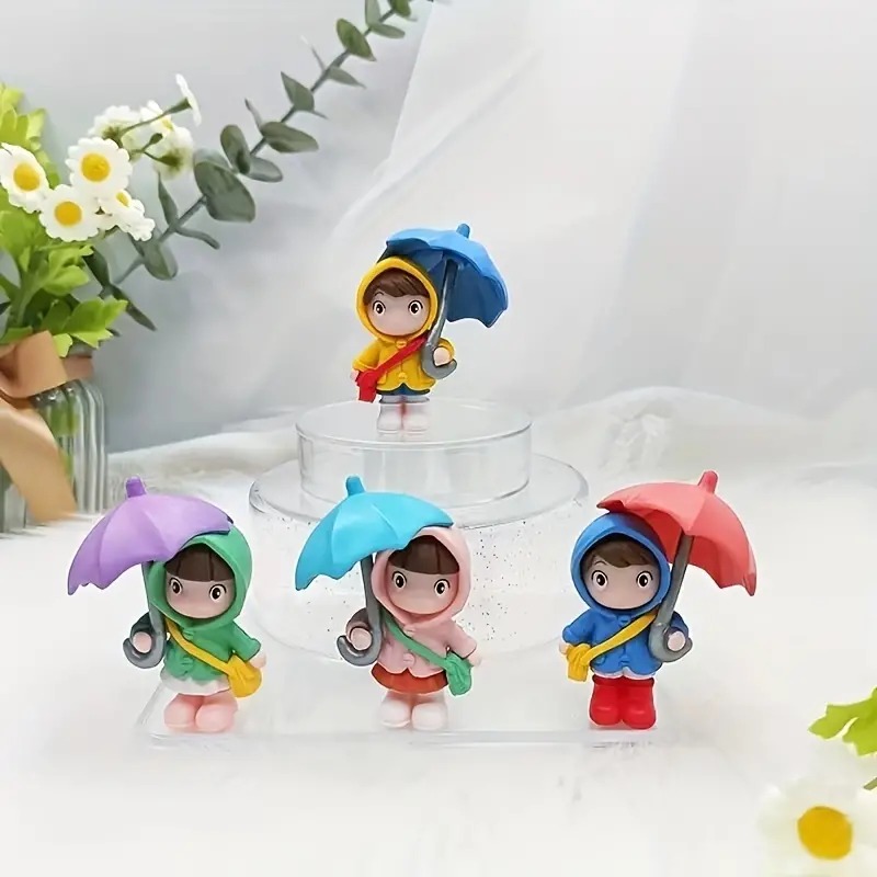 🎀Charming Cartoon Umbrella Duo girl doll