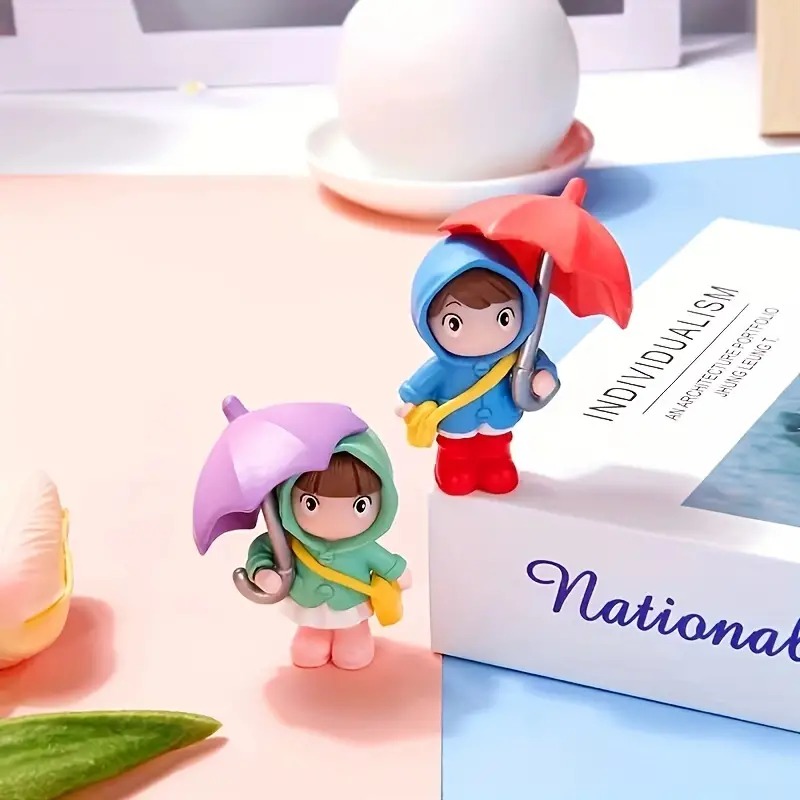 🎀Charming Cartoon Umbrella Duo girl doll
