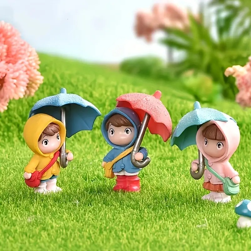 🎀Charming Cartoon Umbrella Duo girl doll