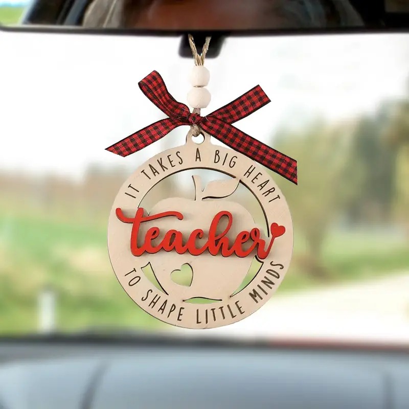 💖Apple Love Teacher Pendant🎁