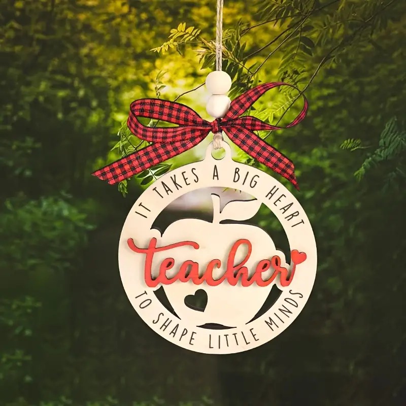 💖Apple Love Teacher Pendant🎁