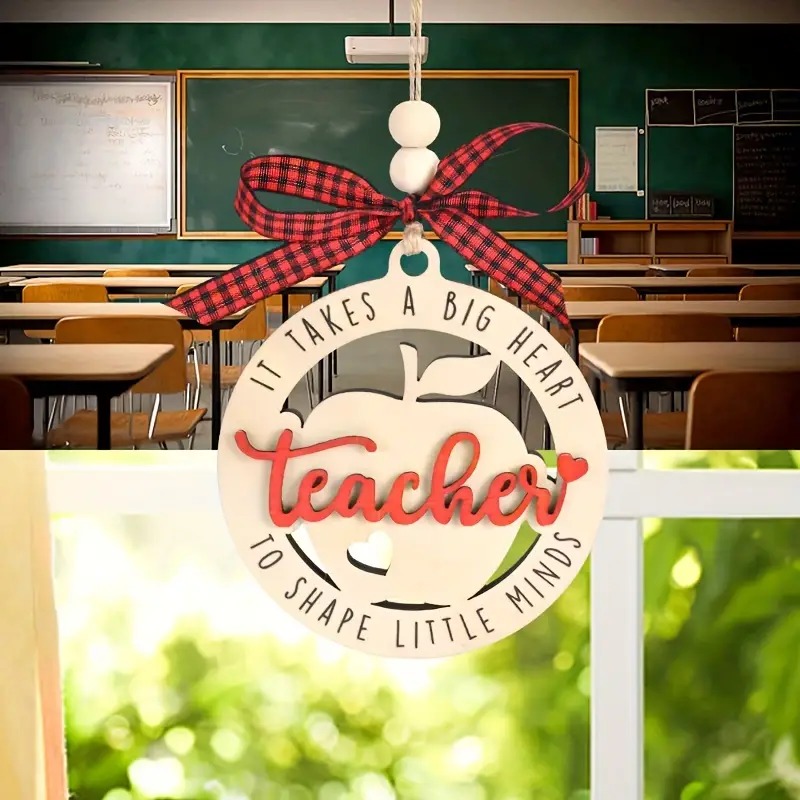 💖Apple Love Teacher Pendant🎁