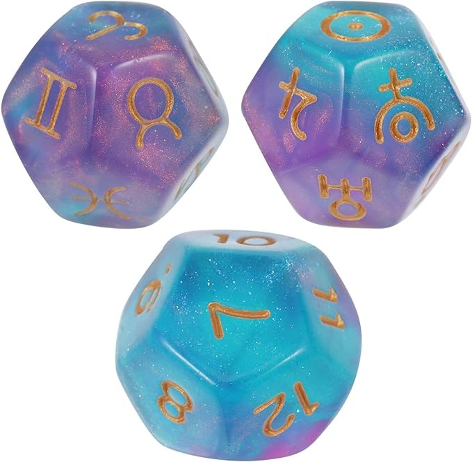 ✨Children's toys 🎲12-sided astrology dice 