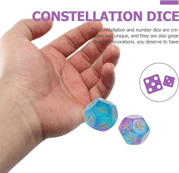 ✨Children's toys 🎲12-sided astrology dice 