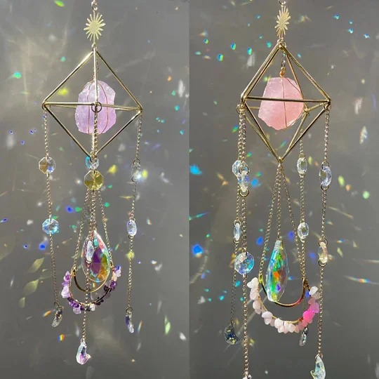 Pendant Crystal Stone Wind Chime