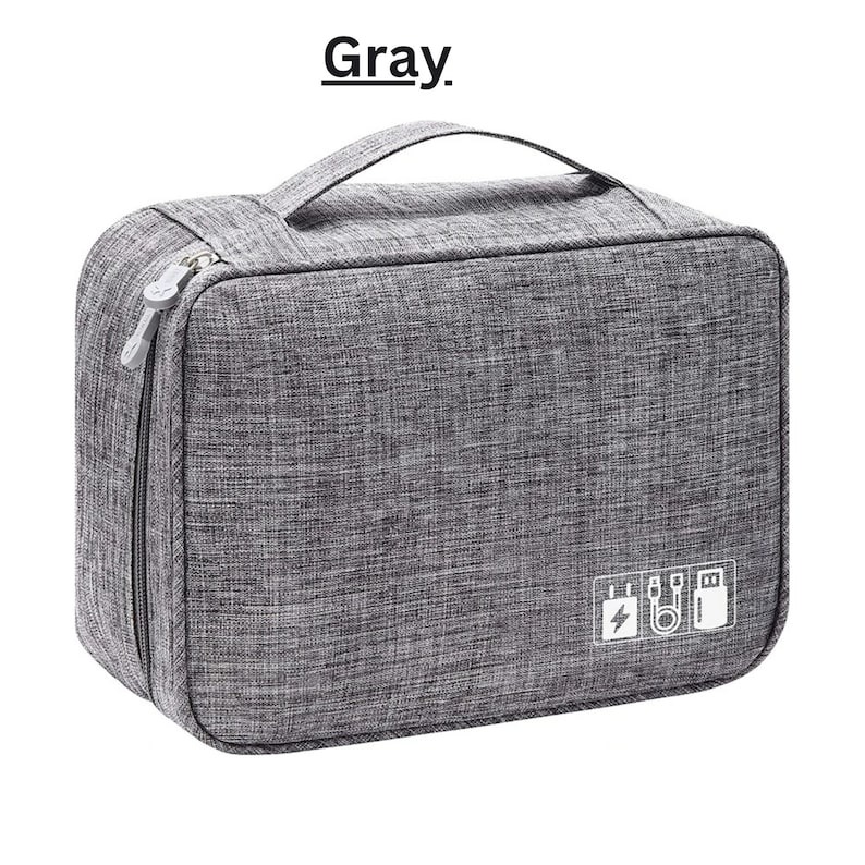 Compact waterproof travel gadget bag