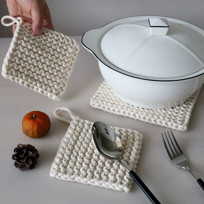 🔥Hot Sale🍮Woven insulated creative decorative coasters