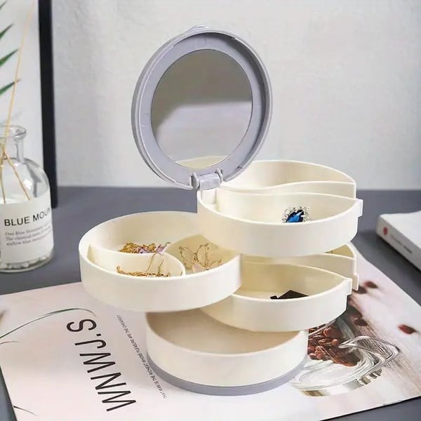 🎁Mother's day 4 Layers Rotatable Jewelry Storage Box