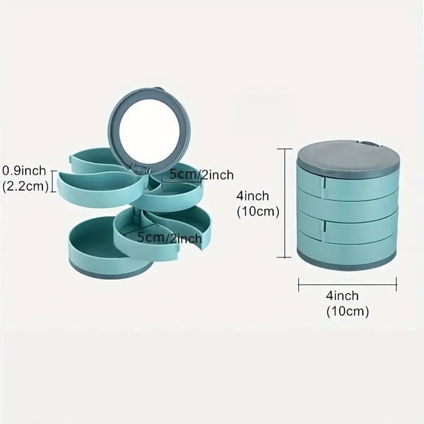 🎁Mother's day 4 Layers Rotatable Jewelry Storage Box