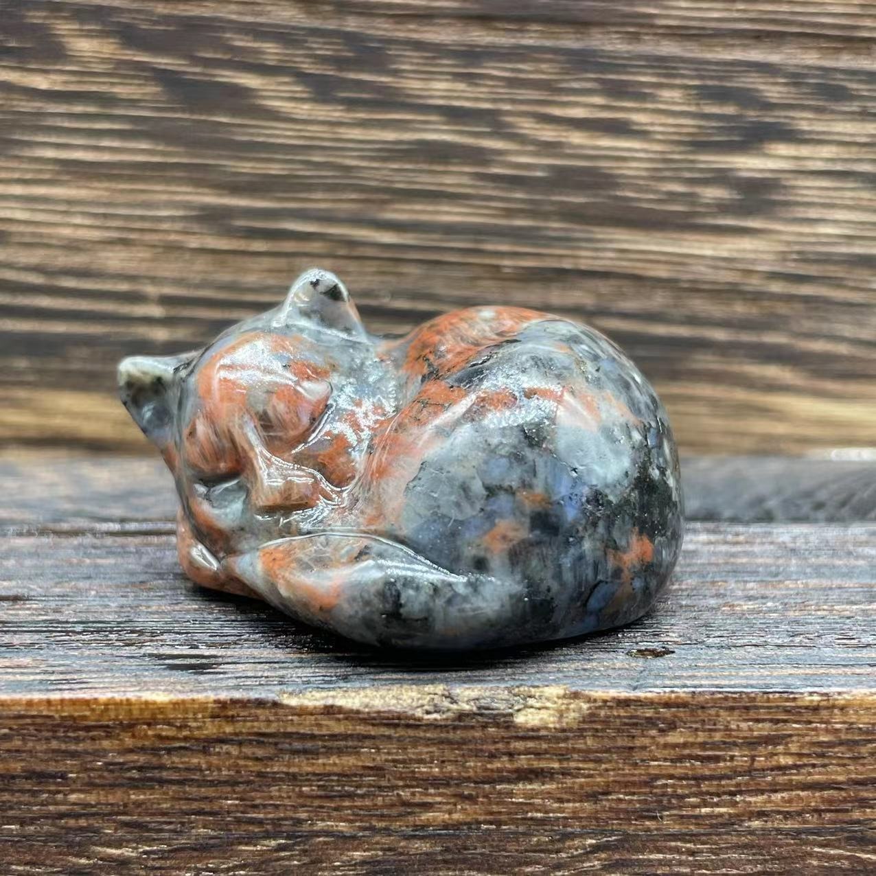 🐱Natural Quartz Crystal Sleeping Cat Decoration