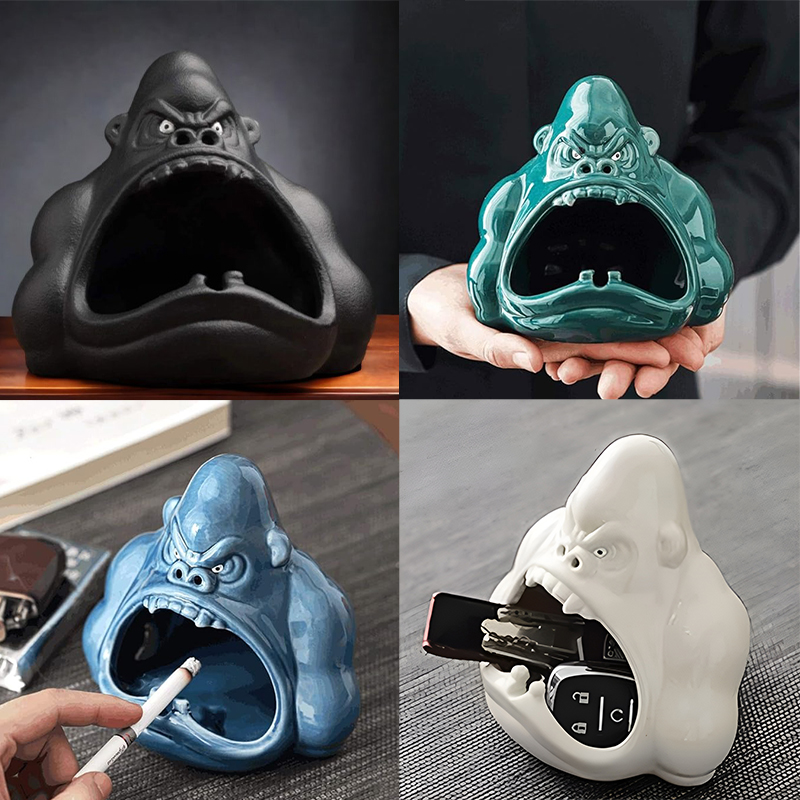 🦍Cartoon Big Mouth Gorilla Ashtray🔥