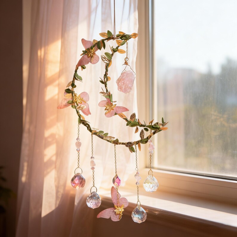Handcrafted Moon Suncatcher