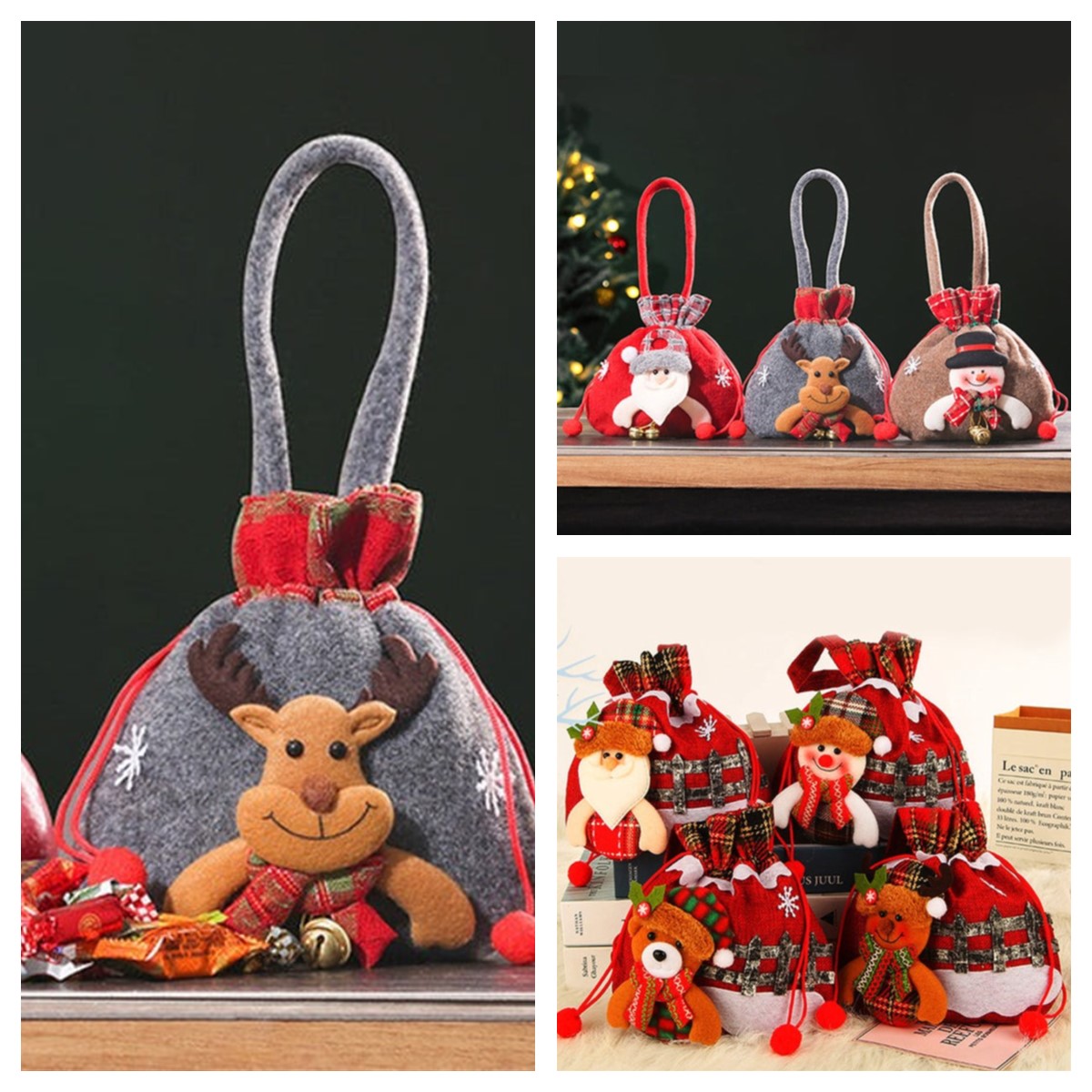 Christmas Gift Snowman Doll Bag