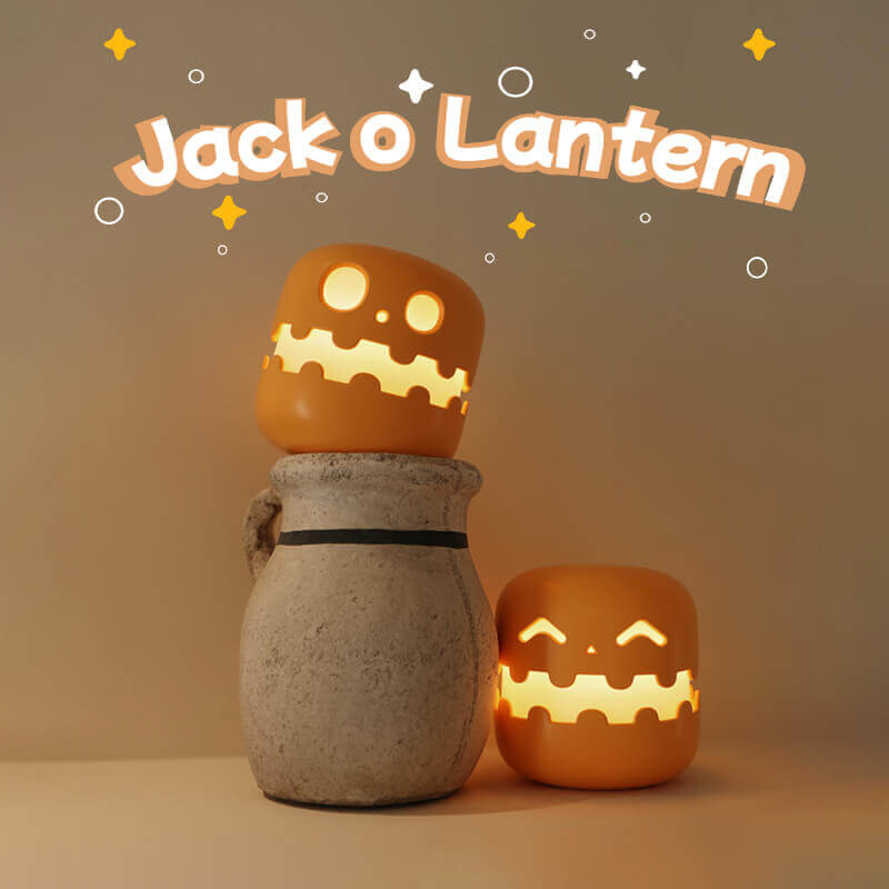 🎃 Pumpkin Night Light - Rechargeable LED Lamp with Adjustable Brightness