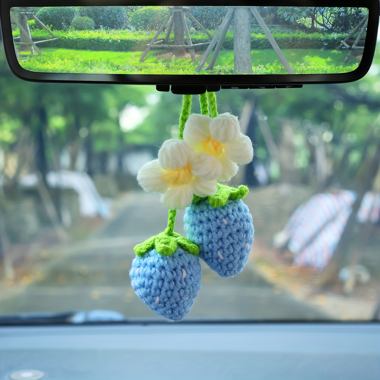 🍓h Strawberry Car Charm