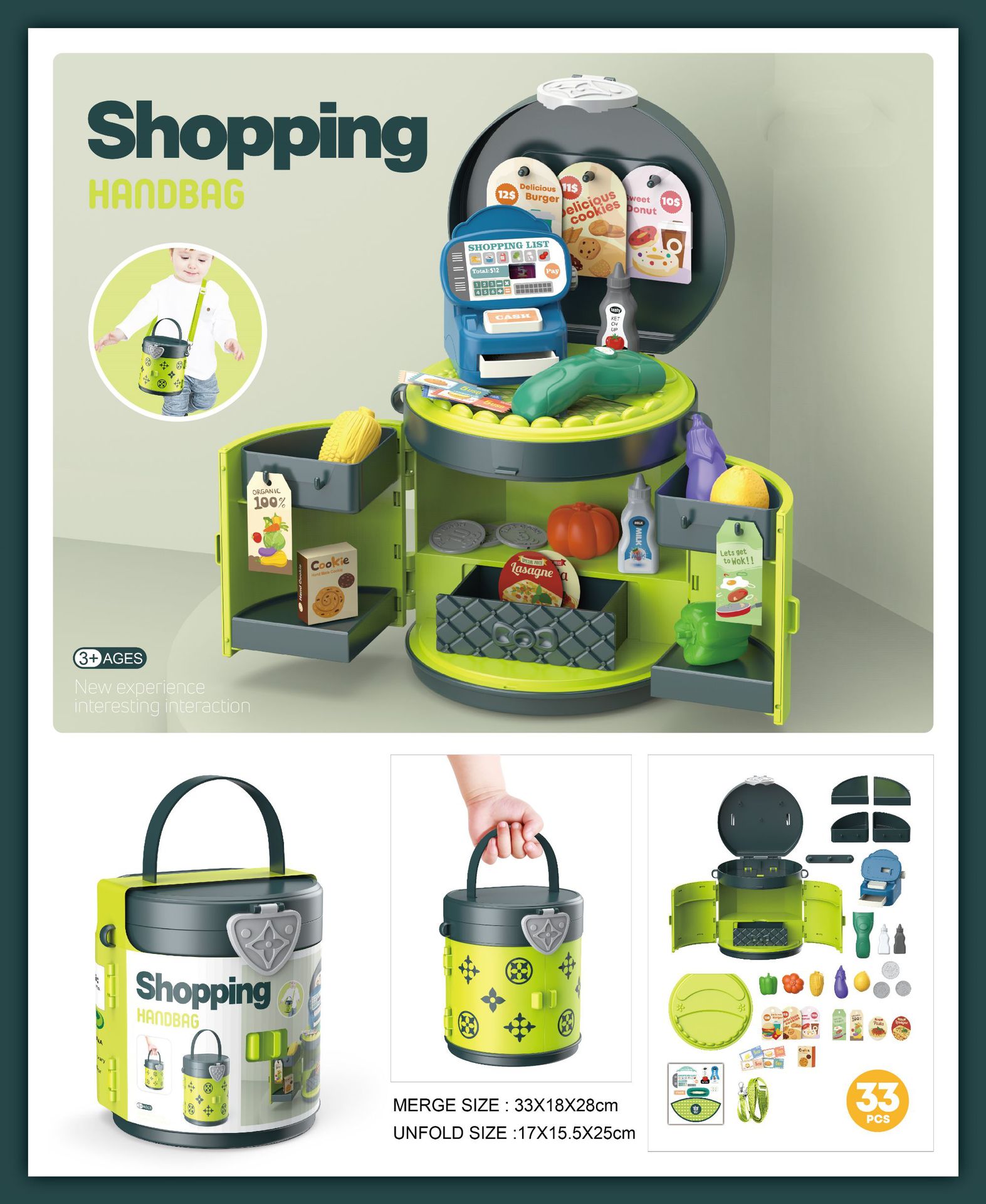 💥Hot Sale💥Children's Simulation Scene Bucket Bag Toy