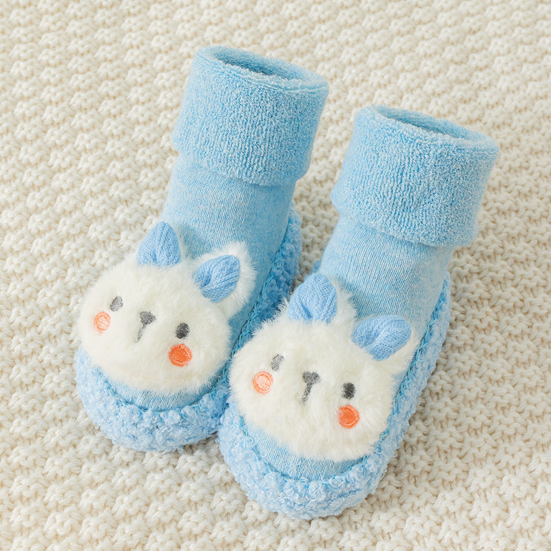 🎄Christmas Promotion🎄-👶A Pair of Baby Cartoon Plush Cotton Toddler Shoes👧