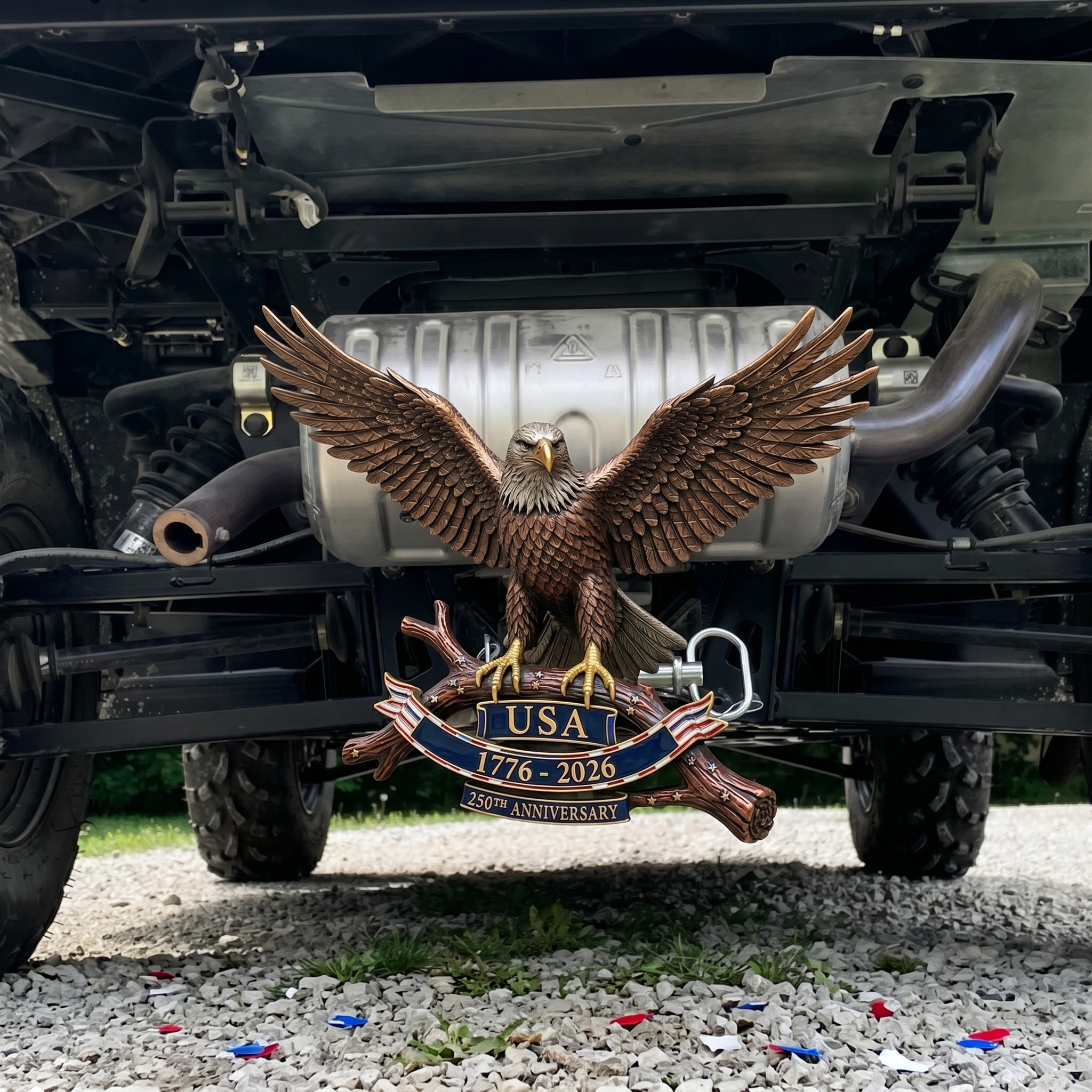 🦅 USA 250th Anniversary Eagle Trailer Hitch – A Legacy of Freedom on the Road