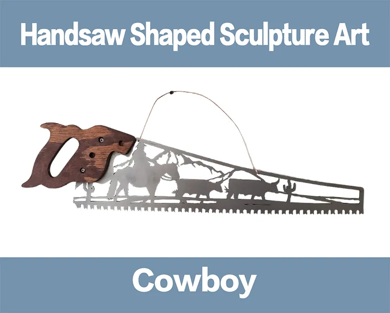 🎁Father's Day Hot Sale Handsaw Shaped Sculpture Art