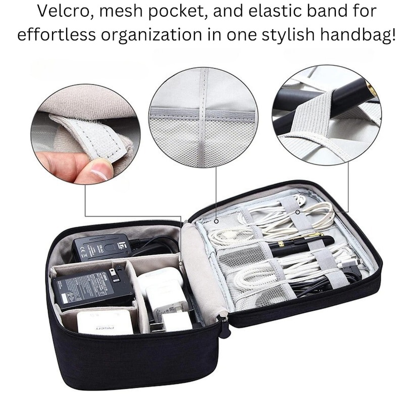 Compact waterproof travel gadget bag