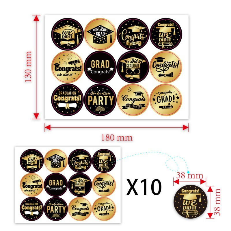 graduation stickers