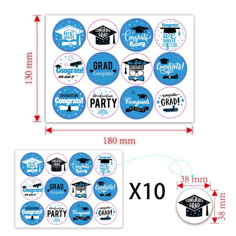 graduation stickers