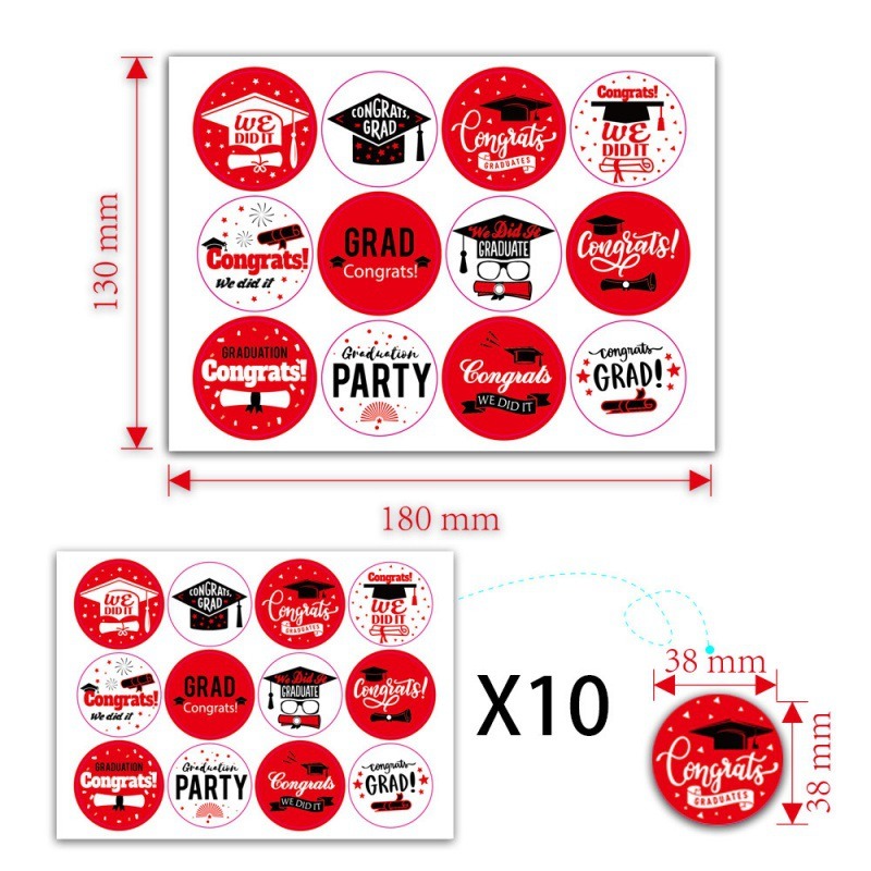 graduation stickers