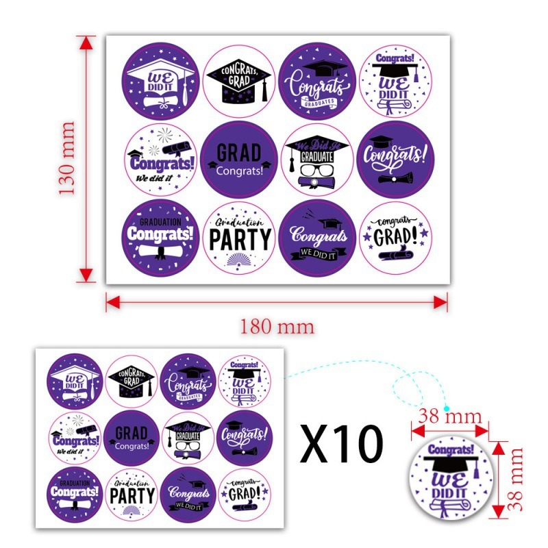 graduation stickers