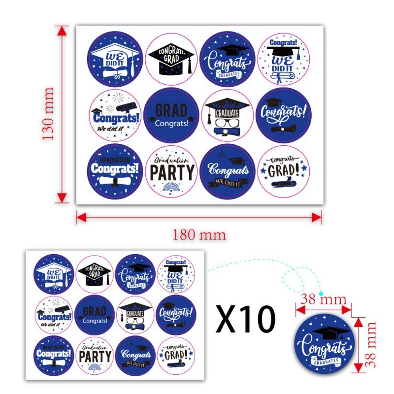 graduation stickers