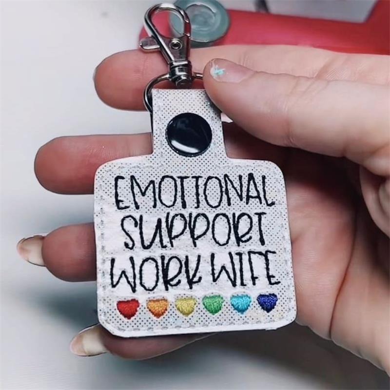 🌈Rainbow Hearts Emotional Support Keychain💕