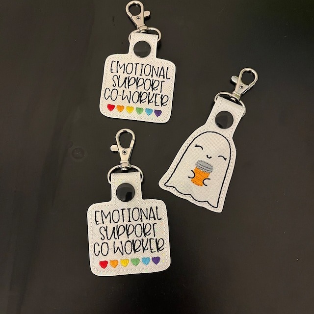 🌈Rainbow Hearts Emotional Support Keychain💕