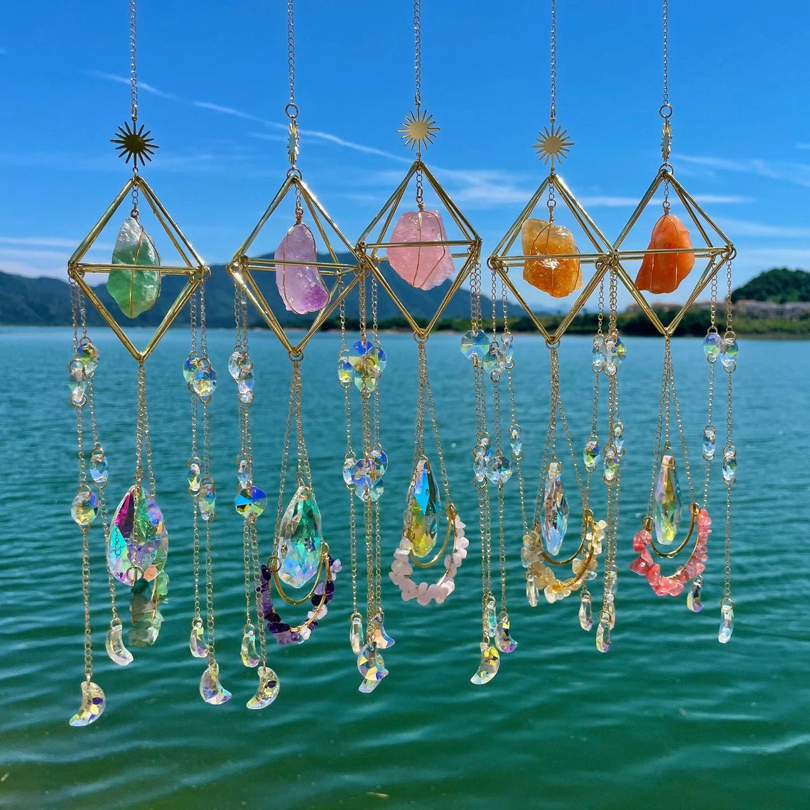 Pendant Crystal Stone Wind Chime