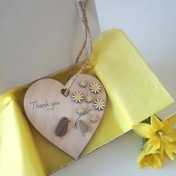 💕Wooden Heart Thank You Gift——Friends like you are precious and few