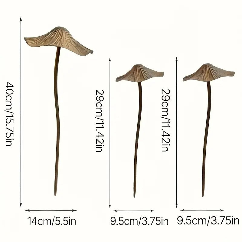 🔥Summer Hot Sale🍄Vintage Metal Mushroom Garden Stakes, Whimsical Outdoor Yard Decor